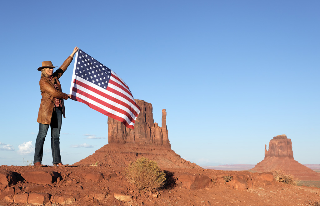 La bandiera americana, Viaggiare negli Usa